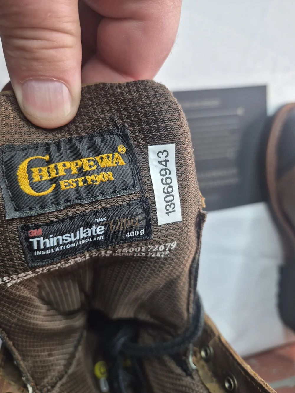 Authentic Chippewa Made in USA Waterproof Heavy-Duty Work Boots Size 9